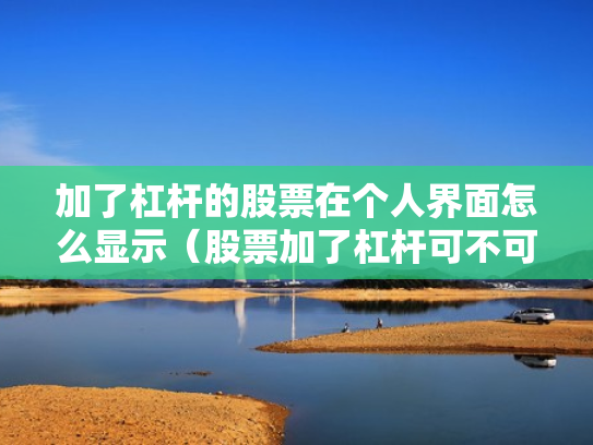 加了杠杆的股票在个人界面怎么显示（股票加了杠杆可不可以随时卖）