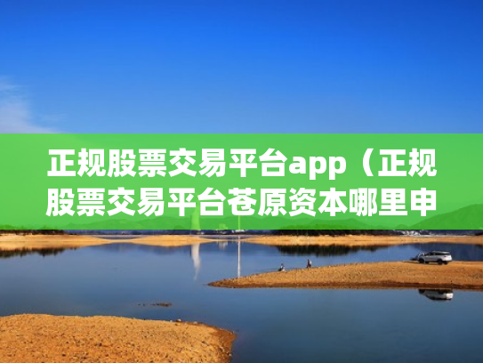 正规股票交易平台app（正规股票交易平台苍原资本哪里申请）